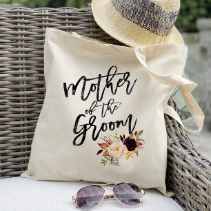 Bolso De Tela Marsala burdeos Floral madre del novio