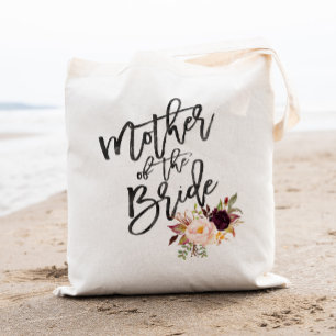 Bolso De Tela Marsala burgundy Floral mother of the bride