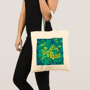 Bolso De Tela Marsh Marigold Summer Wildflowers Pintura Floral