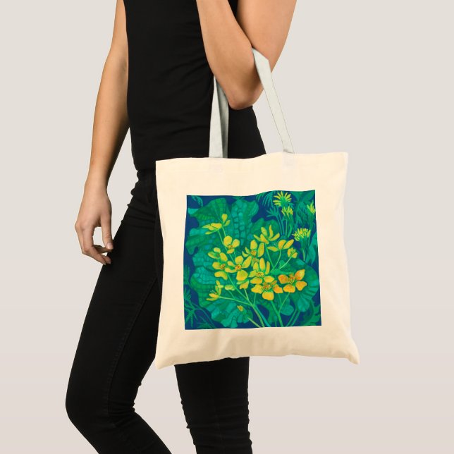 Bolso De Tela Marsh Marigold Summer Wildflowers Pintura Floral (Anverso (producto))