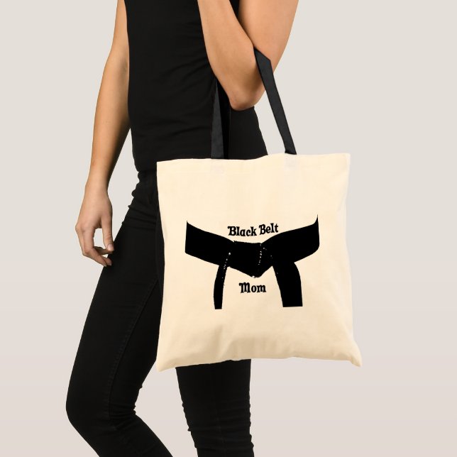 Bolso De Tela Martial Arts Black Belt Mom (Anverso (producto))