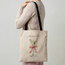 Bolso De Tela Martini Club Cocktail Tote Bag Funny Martini Lover