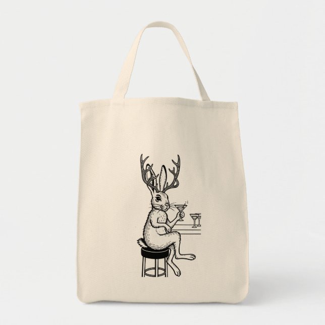 Bolso De Tela Martini Jackalope tote (Frente)