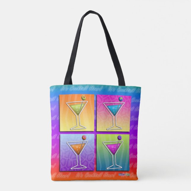BOLSO DE TELA MARTINIS DE ARTE POPULAR (Reverso)