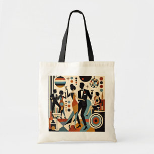 Bolso De Tela Martinis Jazzy Abstractos y Fiesta de Cócteles Bai