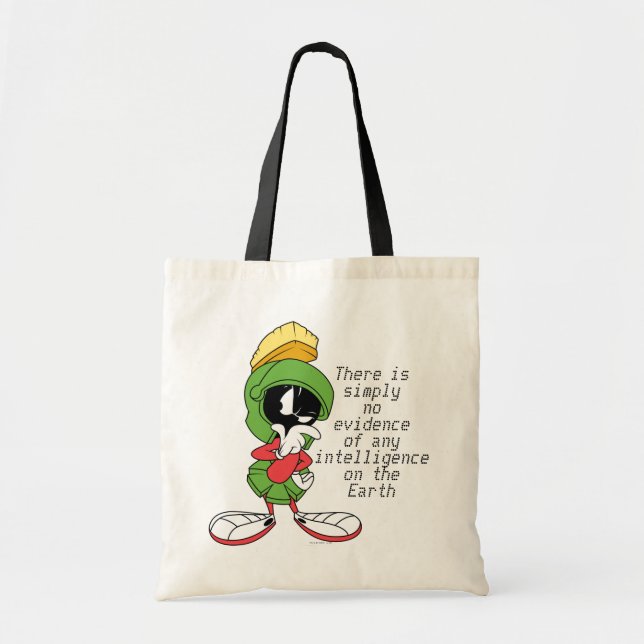 Bolso De Tela MARVIN EL MARCIANO™ Pensando (Frente)