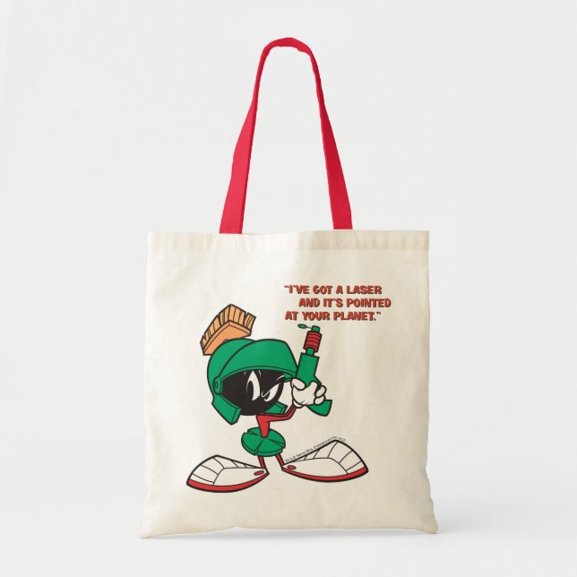 Bolso De Tela MARVIN EL MARTIAN™ con láser apuntado (Frente)