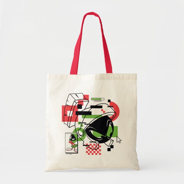Bolso De Tela MARVIN THE MARTIAN™ Glitch (Frente)