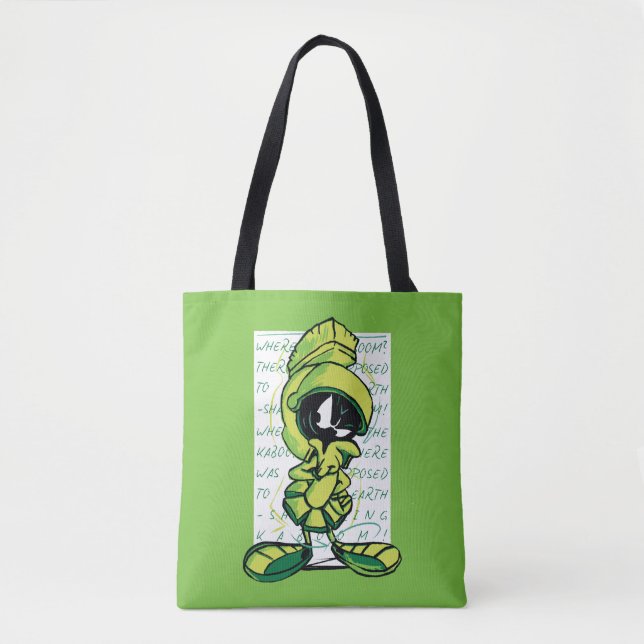 Bolso De Tela MARVIN THE MARTIAN™ Quote Sketch (Anverso)