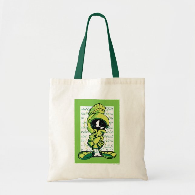 Bolso De Tela MARVIN THE MARTIAN™ Quote Sketch (Frente)