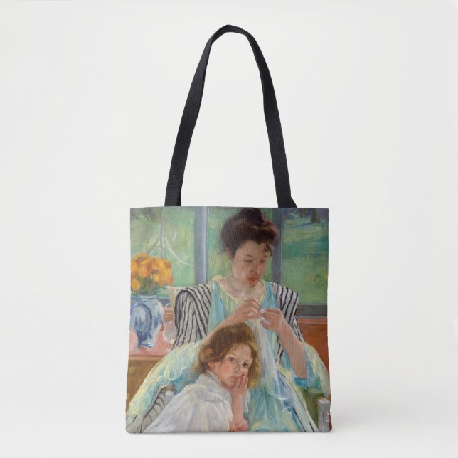 Bolso De Tela Mary Cassatt - Madre joven masticando (Anverso)