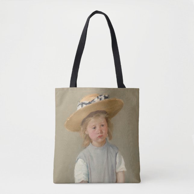 Bolso De Tela Mary Cassatt - Niño en un Gorra de paja (Anverso)