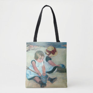 Bolso De Tela Mary Cassatt - Niños jugando en la playa