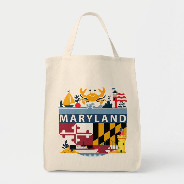 Bolso De Tela Maryland (Estados Unidos de América) (Frente)