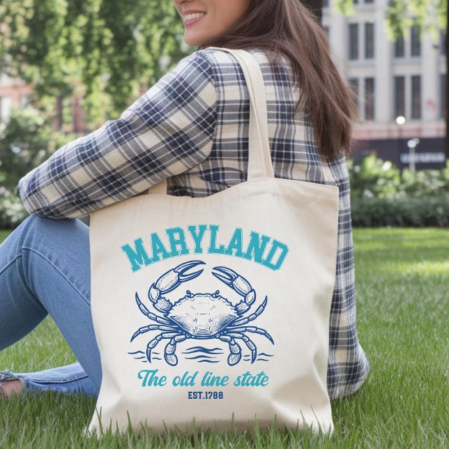 Bolso De Tela Maryland Old Line State Crab  (Subido por el creador)