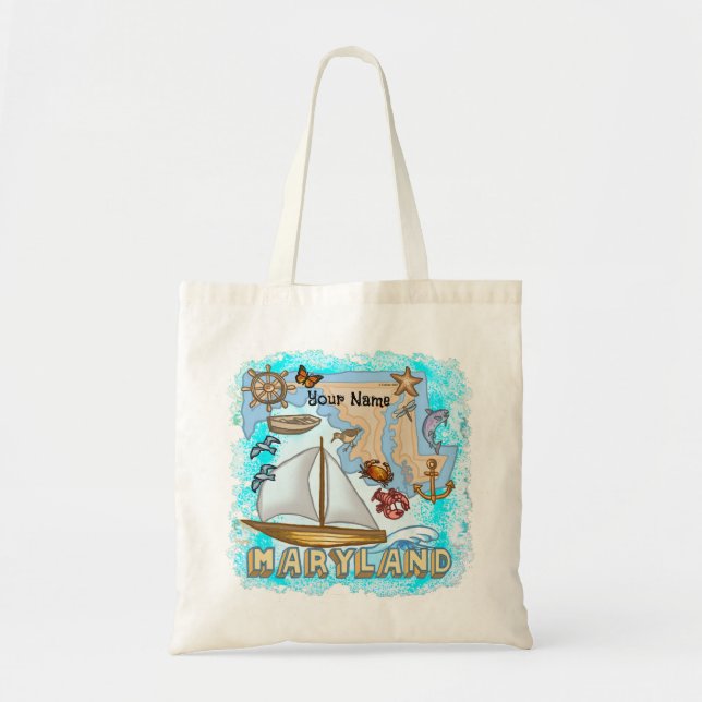 Bolso De Tela Maryland Tote Bag (Frente)