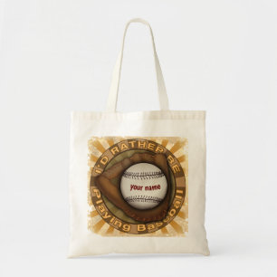 Bolso De Tela Más bien jugar al béisbol