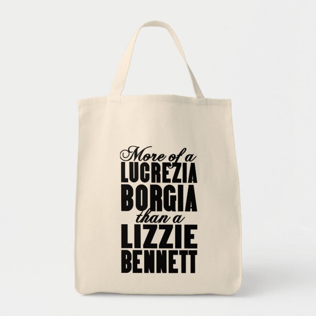 Bolso De Tela Más Borgia que Bennett (Frente)