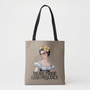 Bolso De Tela Más Orgullo Menos Prejuicio LGBTQ Orgulloso Aliado