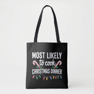 Bolso De Tela Más Probable De Cocinar La Cena De Navidad Diverti