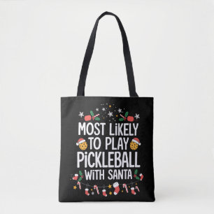 Bolso De Tela Más Probable De Jugar Pickleball Con La Familia De