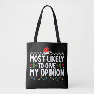Bolso De Tela Más Probable Que Dé Mi Opinión Fiesta Navideña