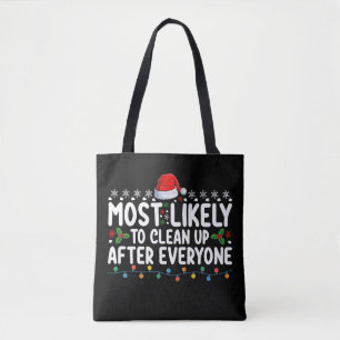 Bolso De Tela Más Probable Que Limpie Después De Todos La Navida