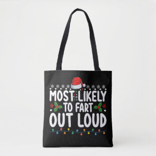Bolso De Tela Más Probable Que Se Pase Un Gas En Voz Alta Navida