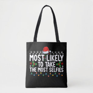 Bolso De Tela Más Probable Que Tome Más Selfies Navidad