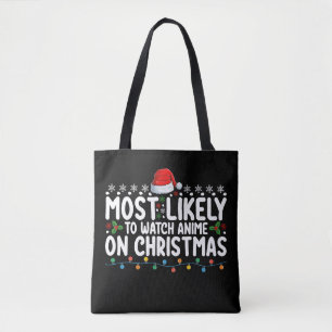 Bolso De Tela Más Probable Que Vea Anime En La Familia En Navida