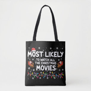 Bolso De Tela Más Probable Que Vea Todas Las Películas De Navida