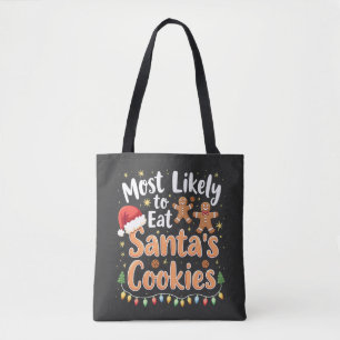 Bolso De Tela Más Propenso a Comer las Galletas de Santa Sombrer
