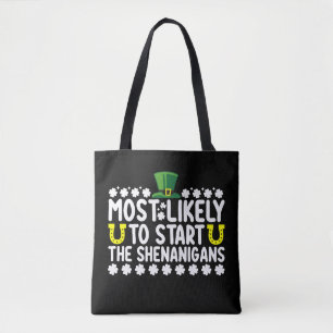 Bolso De Tela Más Propenso a Iniciar las Travesuras St Patricks