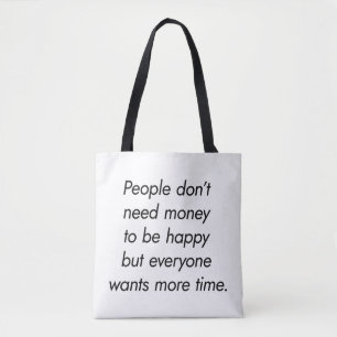 Bolso De Tela Más Time Shoulder Tote Bag