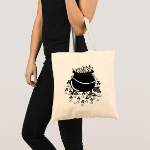 Bolso De Tela Masa De Tote De Oro