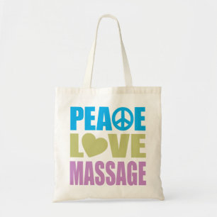Bolso De Tela Masaje del amor de la paz