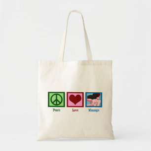 Bolso De Tela Masaje del amor de la paz