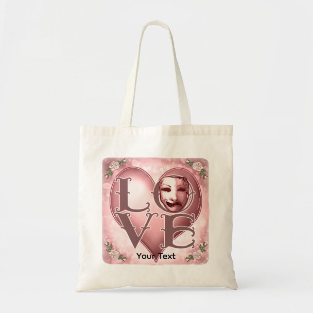 Bolso De Tela Máscara de Actor de AMOR  (Frente)