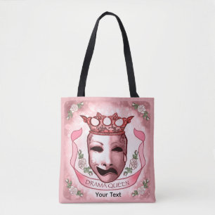 Bolso De Tela Máscara de Actor Drama Queen