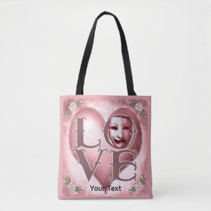 Bolso De Tela Máscara de Actor LOVE