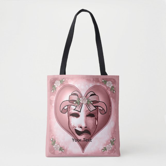 Bolso De Tela Máscara de actriz (Anverso)
