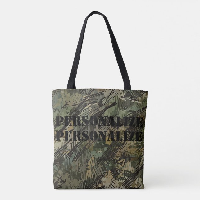 Bolso De Tela Máscara de camuflaje al estilo de las Fuerzas Arma (Reverso)