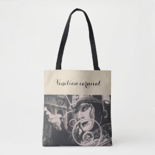 Bolso De Tela Máscara de carnaval veneciana