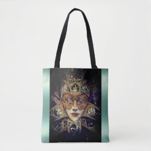 Bolso De Tela Máscara de máscara victoriana elegante gótica
