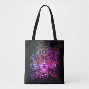 Bolso De Tela Máscara de mascarada Gótica victoriana elegante