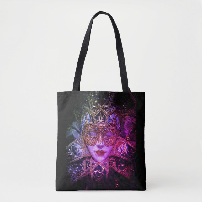 Bolso De Tela Máscara de mascarada Gótica victoriana elegante (Anverso)
