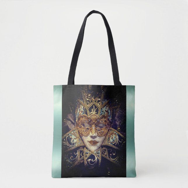 Bolso De Tela Máscara de mascarada Gótica victoriana elegante (Anverso)