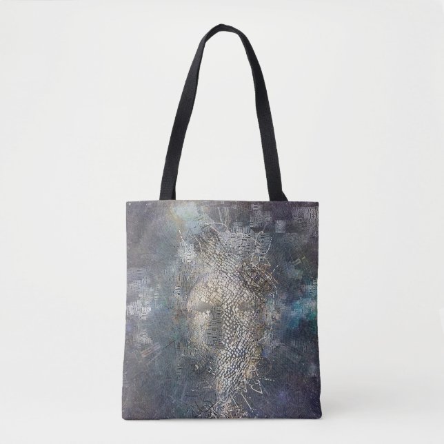 Bolso De Tela Máscara facial humana (Anverso)