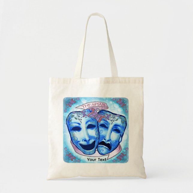 Bolso De Tela Máscaras de actor Aqua (Frente)