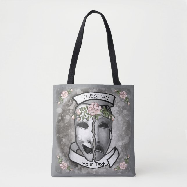 Bolso De Tela Máscaras de actor medias (Anverso)